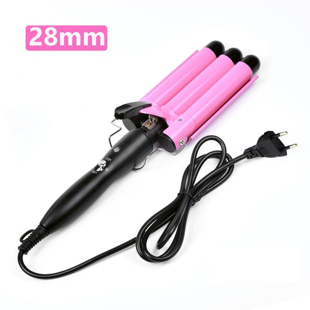 20/32mm Ceramic Triple Barrels Professional Hair Waver for All Hair Types