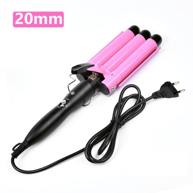 20/32mm Ceramic Triple Barrels Professional Hair Waver for All Hair Types