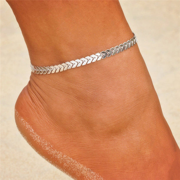 Bohemia Gold Color Chain Ankle Bracelet /Butterfly Charm